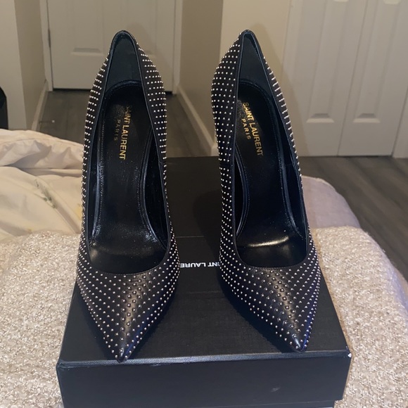 Yves Saint Laurent Studded Opyum Pumps #592627 ORRVV - Picture 3 of 11